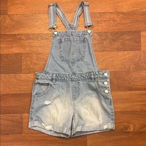 EUC Girls Forever 21 Shorts Overalls Sz 11/12